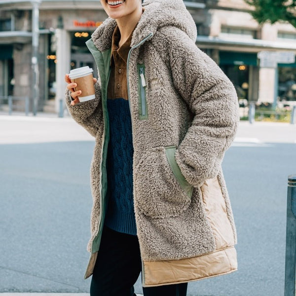 KRIFF MAYER ( クリフメイヤー ) シャギーボアロングフードJK | LADYS | W2514409 | レディース | ウェア | ジャケット | フード付 | ロング丈 | フリース | 軽い | 動きやすい | ふわふわ | カジュアル | W2514409 | くりふめいやー