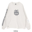 CHUMS ( チャムス ) スペースブービーブラッシュドロングスリーブTシャツ | ロンT | ロングTシャツ | 長袖 | ウェア | トップス | 宇宙 | オーバーサイズ | コットン | プリントT | オシャレ | お出かけ | CH01-2633 | ちゃむす