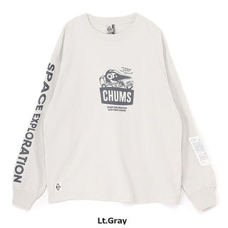 CHUMS ( チャムス ) スペースブービーブラッシュドロングスリーブTシャツ | ロンT | ロングTシャツ | 長袖 | ウェア | トップス | 宇宙 | オーバーサイズ | コットン | プリントT | オシャレ | お出かけ | CH01-2633 | ちゃむす