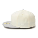 NEW ERA ( ニューエラ ) 59FIFTY MLB 2-Tone ロサンゼルス・ドジャース クロームホワイト/グレー キャップ 帽子 MLB メジャーリーグ ベースボール ドジャース LA Dodgers メンズ レディース ユニセックス フィッテッドキャップ 2トーン カジュアル ストリート 15137384