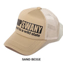 GRIP SWANY ( グリップスワニー ) 【 GSUA-160 】 BOX LOGO TRUCKER CAP | 帽子 | キャップ | 日よけ | アウトドア | キャンプ | サイズ調整 | レジャー | UVカット | 紫外線対策 | お出かけ | メッシュ | 涼しい | ぐりっぷすわにー
