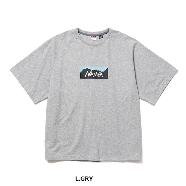 NANGA ( ナンガ ) ECO HYBRID BOX LOGO LOOSE FIT TEE UNISEX エコハイブリッドボックスロゴルーズフィットティー | 半袖シャツ | シャツ | シンプル | ロゴ | 夏服 | ゆったり | 定番 | なんが