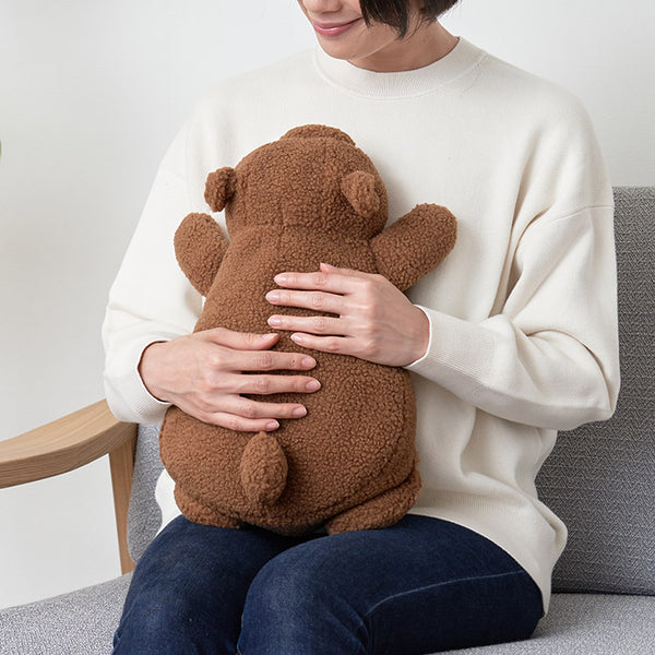 Life on Products ( ライフオンプロダクツ ) 抱きしめたくなる 蓄熱式アニマル湯たんぽ | LCAWA009 | 湯たんぽ | 防寒 | 抱っこ | 繰り返し使える | エコ | ぶた | ひつじ | くま | コードレス | ふわふわ | 暖かい | 自宅 | リビング | 持ち運び | ぬいぐるみ