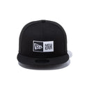 NEW ERA ( ニューエラ ) 9FIFTY ボックスロゴ ブラック × ホワイト M/Lサイズ | 帽子 | キャップ | シンプル | ユニセックス | 定番 | サイズ調整 | レジャー | 日よけ | キャンプ | お出かけ | 14524966
