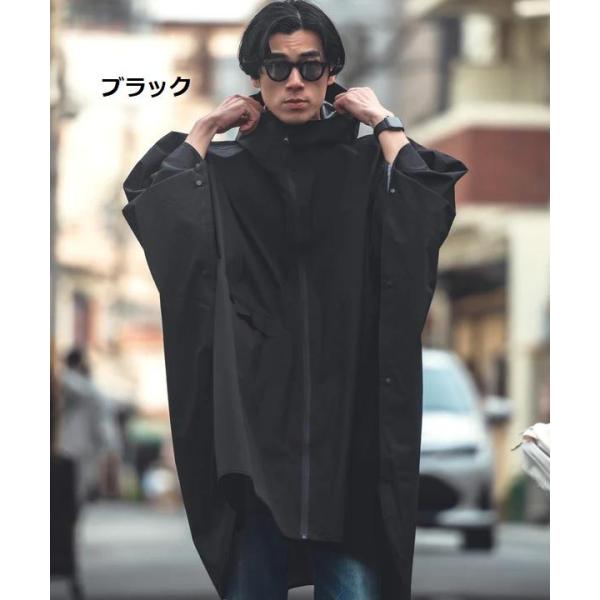KiU ( キウ ) レインポンチョ 2ND K405 | ポンチョ | 雨具 | 合羽 | カッパ | 通勤 | 通学 | オシャレ | 防水 | 撥水 | リフレクター | 止水ファスナー | シームテープ | 収納袋付 | ユニセックス | 大雨