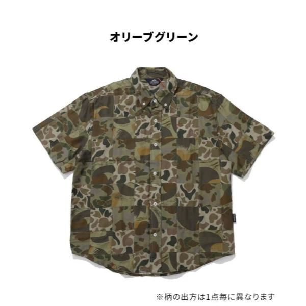 KRIFF MAYER ( クリフメイヤー ) パッチワーク半袖シャツ | MENS | 2553100 | メンズ | 半袖 | カジュアルシャツ | BBQ | フェス | オシャレ | 夏シャツ | トップス | 大人カジュアル | ゆったり | 春夏 | くりふめいやー