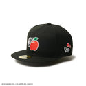NEW ERA ( ニューエラ ) 59FIFTY HELLO KITTY リンゴ ブラック | 帽子 | キャップ | 日よけ | ユニセックス | キャンプ | アウトドア | ポリエステル | キティちゃん | ハローキティ | にゅーえら | 14348626