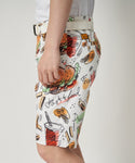 【 SALE 】 LOUDMOUTH ( ラウドマウス ) メンズ ストレッチツイル 柄ショートパンツ | ゴルフ | ウェア | 半ズボン | ハーフパンツ | パンツ | 吸汗速乾 | UV　| ストレッチ | 764305 | らうどまうす