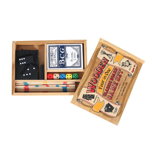 DULTON ( ダルトン ) WOODEN 4IN1 CLASSIC BOARD GAME SET ウッデン 4イン1 クラシック ボード ゲーム セット | ボードゲーム | GM-0940 | レトロ | 懐かしい | だるとん