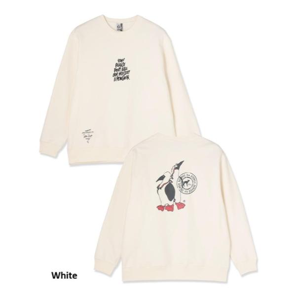 CHUMS ( チャムス ) 守矢努 ツインズクルートップ Twins Crew Top メンズ スウェット トレーナー クルーネック 裏起毛 USAコットン100％ オーバーサイズ ゆったり 長袖 トップス 温故知新 ブービーツインズ ステンシル アート アウトドア キャンプ 秋冬 CH00-1595
