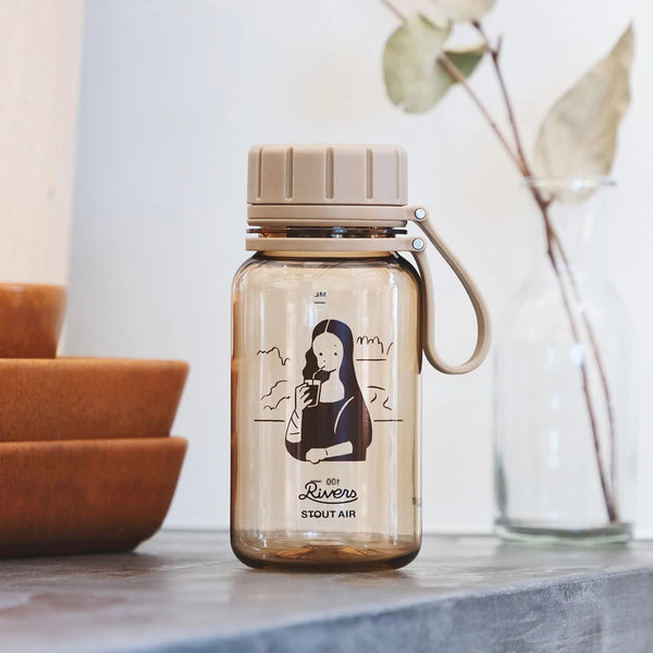 RIVERS ( リバーズ ) スタウト エア 400 COFFEE BOY | ボトル | コーヒーキャニスター | 持ち運び | 水筒 | 名画 | イラスト | 可愛い | プレゼント | ギフト | BPAフリー | 軽量 | 旅行 | 衝撃に強い | りばーず | BT026