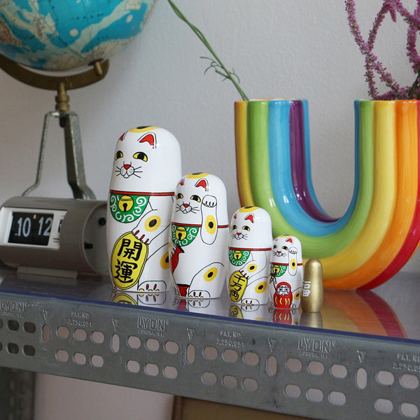 DETAIL ( ディテール ) Lucky Cat ラッキーキャット | 招き猫のマトリョーシカ | 招き猫 | マトリョーシカ | マトリョシカ | インテリア | ネコ | プレゼント | ギフト | 可愛い | 商売繁盛 | 千客万来 | 縁起物 | 3415LU