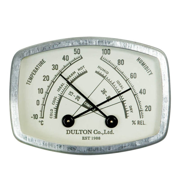DULTON ( ダルトン ) THERMO-HYGROMETER サーモ ハイグロメーター | 温度計 | 湿度計 | 温湿度計 | ガレージ | リビング | だるとん | K925-1284 | マグネット