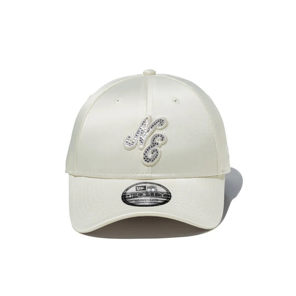 NEW ERA ( ニューエラ ) 9FORTY White Day Rhinestone ラインストーン クラシックロゴ クローム | 帽子 | キャップ | シンプル | ストーン | オシャレ | 14908243 | にゅーえら | お出かけ | レジャー | ユニセックス | クロスストラップ