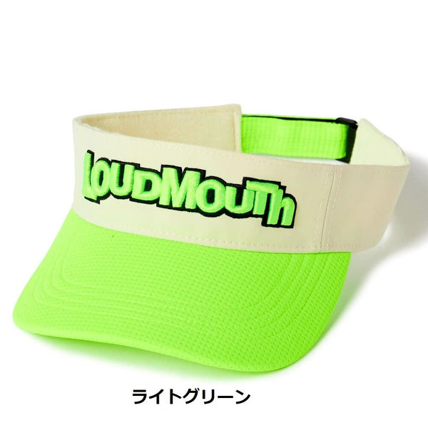 LOUDMOUTH ( ラウドマウス ) ユニセックス 軽量配色バイザー | 定番 | 軽量 | コンパクト | 形状記憶 | ゴルフ | サンバイザー | 日よけ | オシャレ | カラフル | 765908