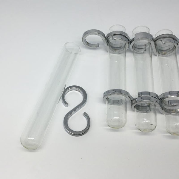 DULTON ( ダルトン ) LINK TUBE VASE リンク チューブ ベース | ゴールド | シルバー | 試験管 | 花瓶 | ガラス | ブラシ付 | オシャレ | ダイニング | 部屋 | 華やか | CH03-V76 | だるとん
