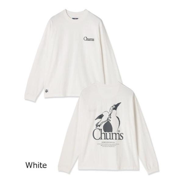 CHUMS ( チャムス ) ブービーバードツインズロングスリーブTシャツ 長袖 Tシャツ ロンT オーバーサイズ ゆったり おしゃれ メンズ レディース ユニセックス バックプリント アウトドア コットン 綿 CH01-2868
