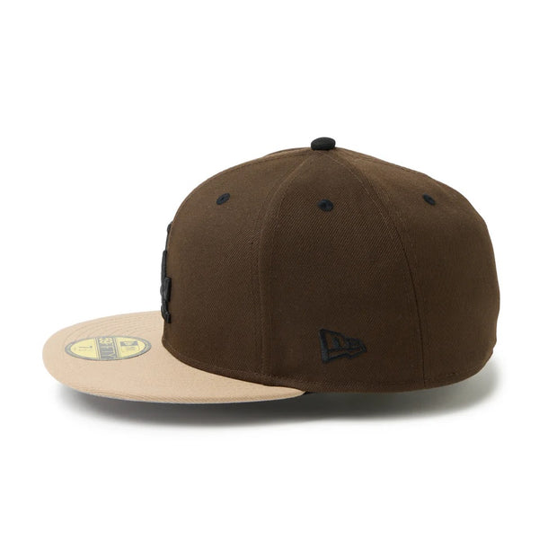 NEW ERA ( ニューエラ ) 59FIFTY powered by GORO ( min-nano ) ロサンゼルス・ドジャース ウォルナット/キャメル | 帽子 | キャップ | フラットバイザー | ユニセックス | 14880417 | にゅーえら