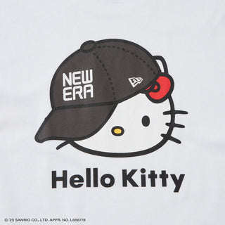 NEW ERA ( ニューエラ ) 半袖 オーバーサイズド コットン Tシャツ HELLO KITTY キャップ | シャツ | 半袖シャツ | ブラック | ホワイト | キティちゃん | ハローキティ | コラボ | 14348709 | 14348710 | にゅーえら | 夏服