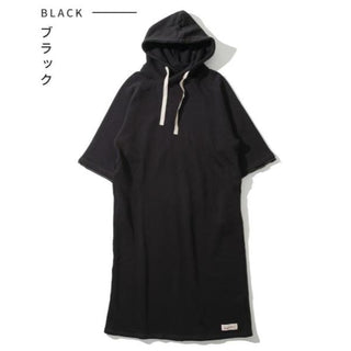 KRIFF MAYER ( クリフメイヤー ) ざっくり裏毛7分袖ワンピース | ワンピース | LADYS | レディース | W2517827 | スカート | シンプル | ゆったり | 7分袖 | 裏毛 | 暖かい | ウェア | フード付 | くりふめいやー