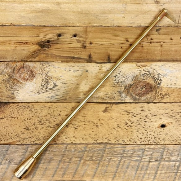 【 SALE 】 野良道具製作所 野良ブラスター真鍮 「 一文字鳶付 」 鳶 ( フック ) 付き火吹き棒 | アウトドア | キャンプ | 火吹き棒 | かっこいい | 真鍮 | 焚き火