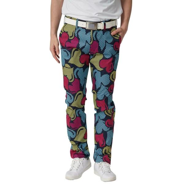 【 SALE 】 LOUDMOUTH ( ラウドマウス ) ストレッチツイル 柄ロングパンツ | メンズ | ゴルフ | ゴルフウェア | ストレッチ | 動きやすい | ポリエステル100% | 吸汗速乾 | UV | 764301 | らうどまうす | ロングパンツ | 派手