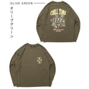 KRIFF MAYER ( クリフメイヤー ) チルタイムロンT ポーカー メンズ 2616303 ロンT 長袖 長袖シャツ 長袖Tシャツ Tシャツ プリントTシャツ アウトドア キャンプ カジュアル ユニセックス 秋 冬 刺繍 バックプリント