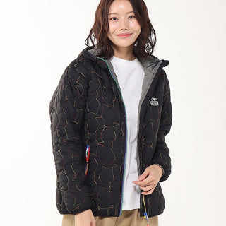 CHUMS ( チャムス ) ブービーステッチパテッドパーカー | ジャケット | アウター | ブラック | キルティング | 中綿 | 軽い | 軽量 | フード | 着ぶくれしない | ちゃむす | CH04-1468 | ロゴ | 刺繍 | 秋 | 冬