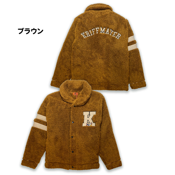 KRIFF MAYER ( クリフメイヤー ) シャギーボアレタードジャケット | MENS | 2514401 | メンズ | ジャケット | ウェア | ふわふわ | 起毛 | 冬 | 防寒 | アウター | ユニセックス | くりふめいやー