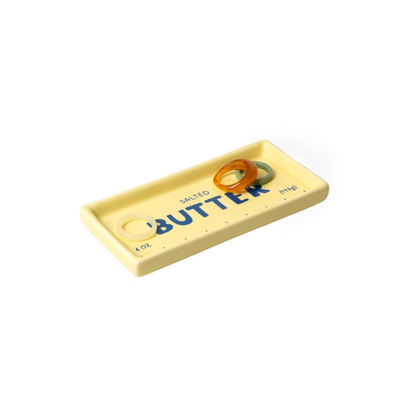 DETAIL ( ディテール ) Trinket Tray " Butter " DOIY トリンケット トレイ " バター " | バターモチーフ | トレイ | プレゼント | ギフト | 面白い | 可愛い | 食べ物 | 小物トレイ | 陶器 | レトロ | ユニーク | H0162 | でぃてーる