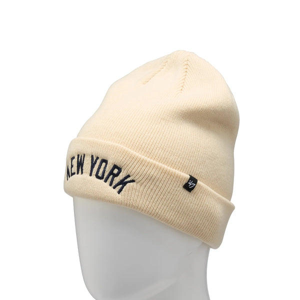 ’47 ( フォーティーセブン ) ’47カフニット ニューヨーク・ヤンキース MLB Wordmark ナチュラル | 帽子 | キャップ | オシャレ | 防寒 | 冬 | オシャレ | 秋 | 伸縮性 | ニット帽 | シンプル | ユニセックス | 14858431