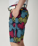 【 SALE 】 LOUDMOUTH ( ラウドマウス ) メンズ ストレッチツイル 柄ショートパンツ | ゴルフ | ウェア | 半ズボン | ハーフパンツ | パンツ | 吸汗速乾 | UV　| ストレッチ | 764305 | らうどまうす