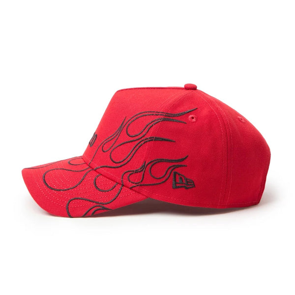 NEW ERA ( ニューエラ ) 9FORTY A-Frame The Flame 帽子 キャップ 炎 フレーム ファイヤー ロゴ 刺繍 ストリート カジュアル ブランド ベースボールキャップ アウトドア キャンプ 15137114 15137115