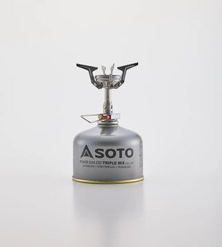SOTO ( ソト ) アミカス シングルバーナー ガスバーナー OD缶 ストーブ コンパクト 軽量 登山 キャンプ ソロキャンプ アウトドア 圧電点火 収納ケース付き SOD-320