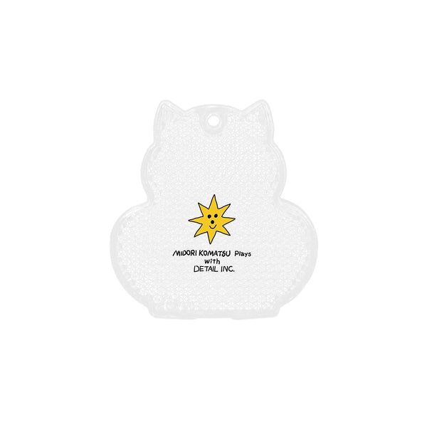 DETAIL ( ディテール ) Cheeky Cat Reflector Midori Komatsu チーキー キャット リフレクター | イラストレーターコラボの2倍光るリフレクター | 反射 | 可愛い | 猫 | ネコ | 3743CC | キーホルダー | アクセサリー | でぃてーる