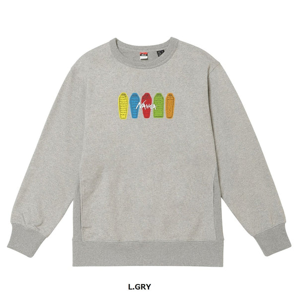 NANGA ( ナンガ ) ECO HYBRID SWEATSHIRT ( SB PT ) エコハイブリッド スウェットシャツ スリーピングバッグプリント | スウェットシャツ | シャツ | 長袖シャツ | 裏毛 | 長袖 | トップス | ウェア | アパレル