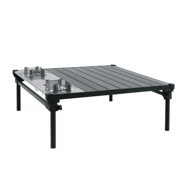DOD ( ディーオーディー ) チュウキチテーブル アウトドアテーブル キャンプテーブル 折りたたみテーブル ローテーブル サイドテーブル 軽量 コンパクト ソロキャンプ ファミリー キャンプ BBQ レジャー TB2-108-BK
