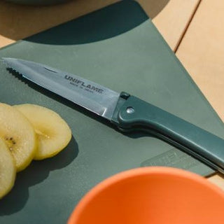 UNIFLAME ( ユニフレーム ) ギザ刃 キャンプナイフ | ナイフ | 調理 | 切る | 包丁 | 折りたたみ | 折りたたみナイフ | 刃物 | フォールディングナイフ | 661840 | キッチンナイフ | ゆにふれーむ | 軽い