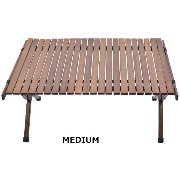  peace park ( ピースパーク ) フォールディングウッドテーブル | ラージ | ミディアム | スモール | ブラウン | キャンプテーブル | テーブル | 大きめ | 木製 | ウッドテーブル | 天然木 | ファミリーキャンプ | シンプル