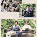 【新商品】WAQ ( ワック ) AIR SOFA+専用グランドシートセット | シングル | エアソファー | シングルチェア | エアソファ | 1人掛け | 電動ポンプ付 | アウトドア | キャンプ | 持ち運び | 簡単設営 | わっく