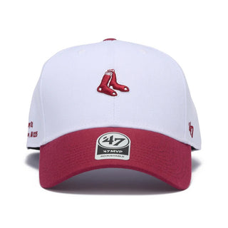 '47 ( フォーティーセブン ) '47 エムブイピー ボストン・レッドソックス STADIUM ADDRESS ベースランナー ホワイト カーディナルバイザー | 帽子 | キャップ | 日よけ | ワンポイント | 刺繍 | 14920311 | ふぉーてぃーせぶん