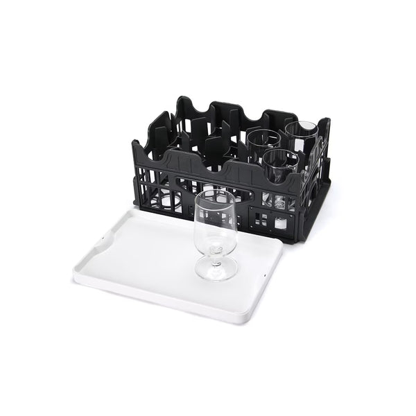 DETAIL ( ディテール ) Glass Rack With Tray グラスラックウィズトレイ | グラス収納ケース | ケース | 収納 | 8個 | グラス | キッチン | キッチン用品 | お店 | 飲食店 | 3547 | でぃてーる