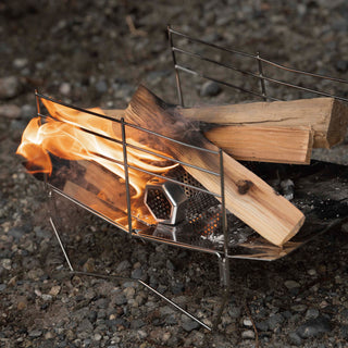 CAPTAIN STAG ( キャプテンスタッグ ) ステンレス スモーク＆ファイアウッド 15cm | アウトドア | キャンプ | BBQ | バーベキュー | 火起こし | ショートサイズ | ソロキャンプ | 繰り返し使える | 焚き火 | UG-3335 | きゃぷてんすたっぐ