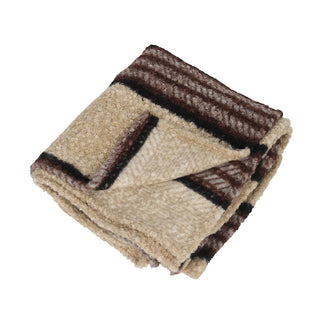 DULTON ( ダルトン ) BLANKET ブランケット | ブラウン | ベージュ | 冬 | ストライプ柄 | リビング | ソファ | アウトドア | キャンプ | クルマ | 車 | ホリデーシーズン | 羽織り | ひざ掛け | 防寒 | 冬小物 | CMG-0952 | だるとん