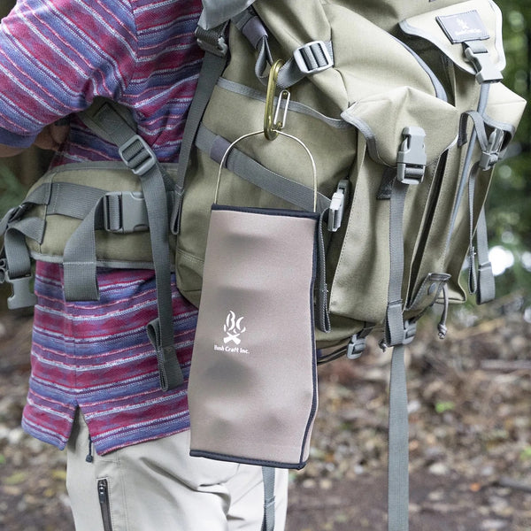 Bush Craft ( ブッシュクラフト ) オイルランタンソフトカバー D76D78 ブラウン | アウトドア | キャンプ | 収納カバー | ソフトケース | 収納ケース | 持ち運び | 伸縮性 | 吊り下げ | 50999 | ランタンケース | ぶっしゅくらふと