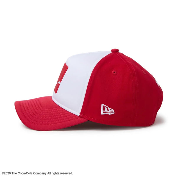 NEW ERA ( ニューエラ ) 9FORTY A-Frame Coca-Cola コカコーラ ホワイト スカーレット キャップ 帽子 メンズ レディース 男女兼用 ベースボールキャップ カジュアル ロゴ コラボ 15154812
