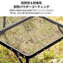KZM OUTDOOR（ カズミ アウトドア ）アイアンメッシュ スリム ミニテーブル (ブラック) K8T3U011