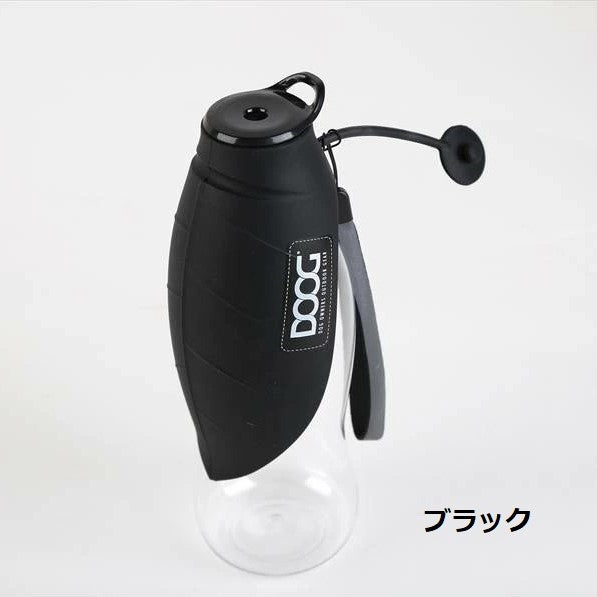 DOOG ( ドゥーグ ) 3in1 ドッグウォーターボトル 犬用給水ボトル 犬用マナーボトル 折りたたみ式犬用ボウル 携帯用犬用水筒 シリコン犬用ボトル 市販ペットボトル対応 トイレ処理 給水 お散歩 犬用品