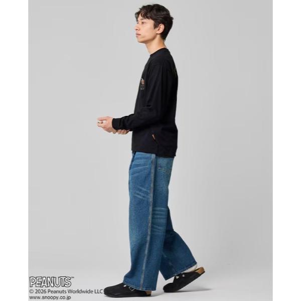 KRIFF MAYER ( クリフメイヤー ) スヌーピー刺繍ロンT ( 盆栽 ) MENS | 2537808 | メンズ | ウェア |アパレル | 長袖 | Tシャツ | ロンT | コラボ | スヌーピー | ウッドストック | オシャレ | カジュアル | くりふめいやー