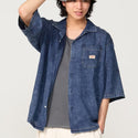 KRIFF MAYER ( クリフメイヤー ) エアーライトデニム開襟半袖シャツ | MENS | 2555108 | シャツ | デニムシャツ | 半袖 | 軽い | 軽量 | 風通しが良い | オシャレ | くりふめいやー | カジュアル